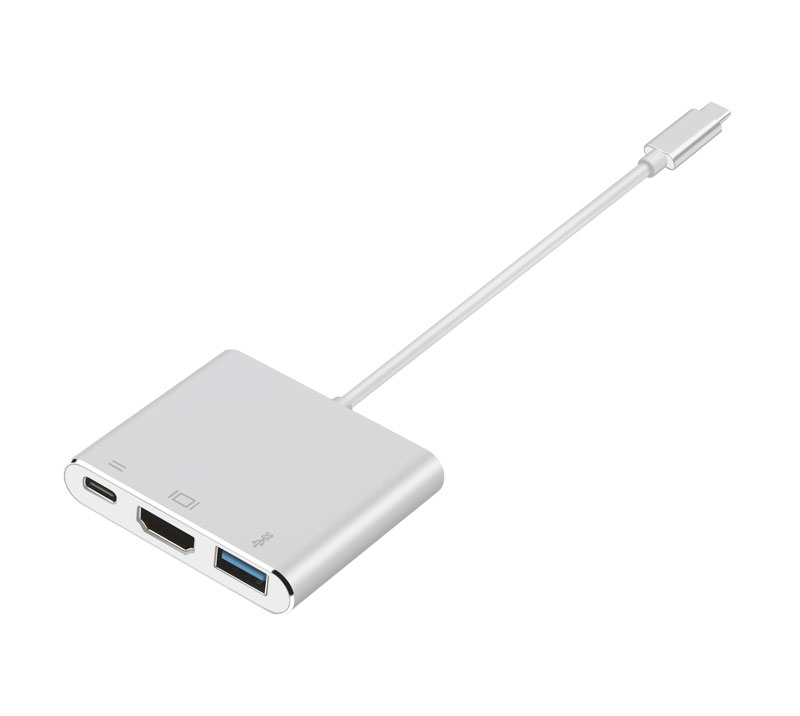 3口USB Type-C擴(kuò)展塢鋁合金 3口USB Type-C擴(kuò)展塢鋁合金