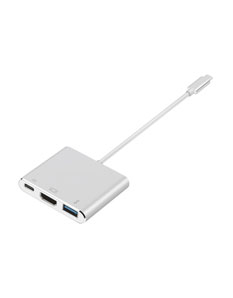 3口USB Type-C擴(kuò)展塢鋁合金 3口USB Type-C擴(kuò)展塢鋁合金